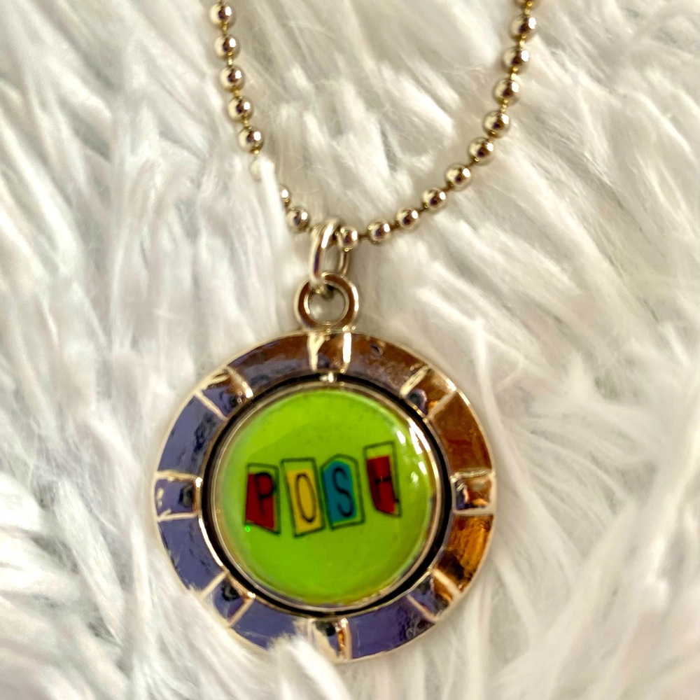 “POSH” Spice Girls inspired necklace from 1998. Y2K. Claire’s. Chain is 7 inches